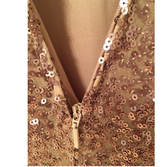 Cache Gold Sequin Dress - Picture 4 of 6